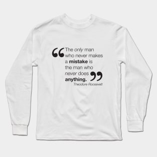 Don't be afraid to make mistakes - black Long Sleeve T-Shirt